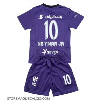 Al-Hilal Neymar Jr #10 Maglia Gara Terza Repliche 2024-25 Bambino